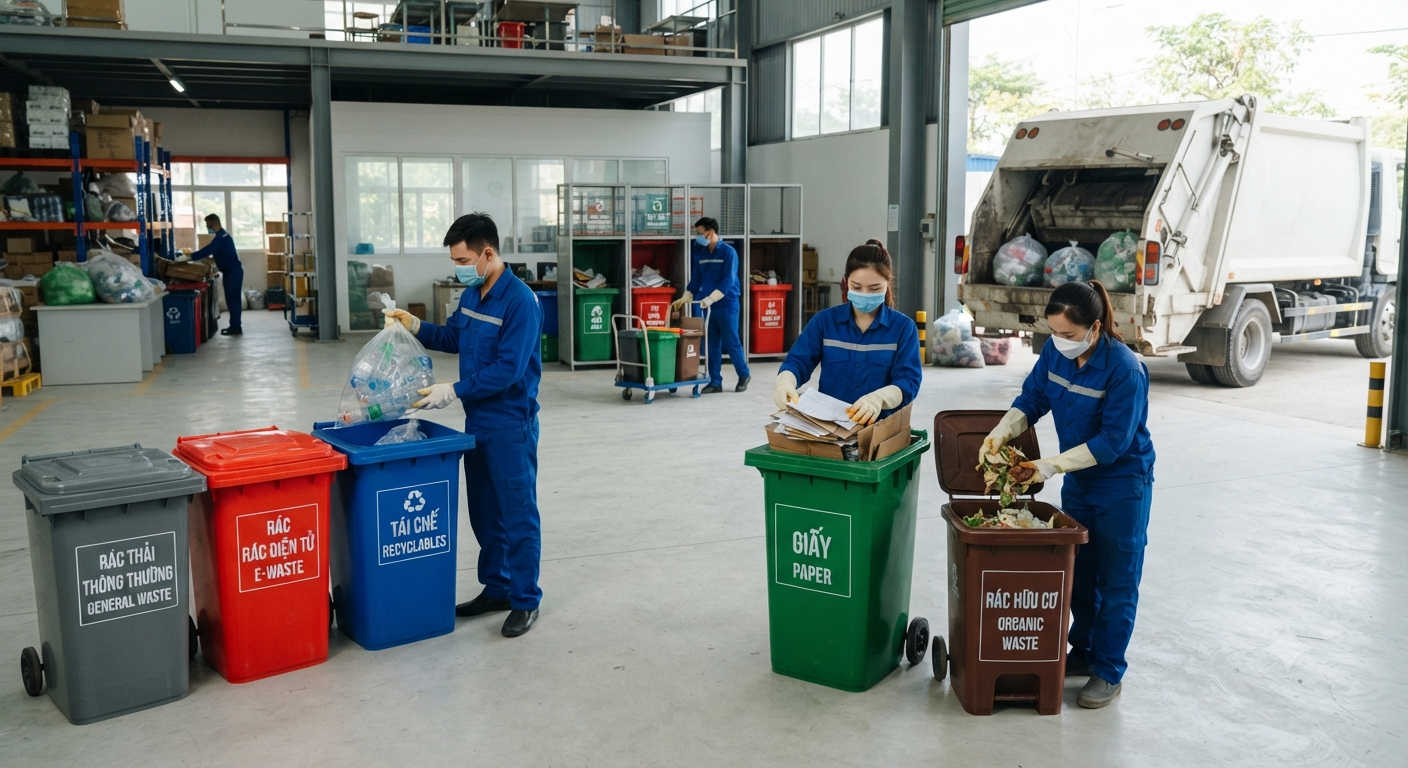 Hướng Dẫn Triển Khai Phân Loại Rác Tại Nguồn Hiệu Quả Cho Doanh Nghiệp